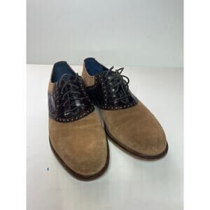 Cole Haan Embossed Alligator/Suede Oxfords size 9 1/2 M Excellent condition‎